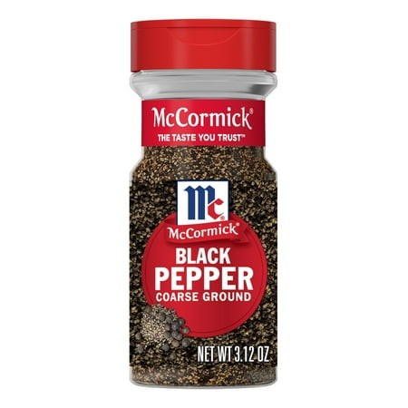 Pack of 2 McCormick Coarse Ground Black Pepper  3.12 Oz (Package May Vary)