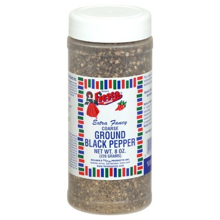 Pack of 2 Bolner S Fiesta Coarse Ground Black Pepper  8 Oz (Package May Vary)