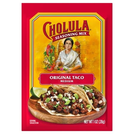 Pack of 2 Cholula Original Taco - Medium Recipe Mix  1 Oz (Package May Vary)