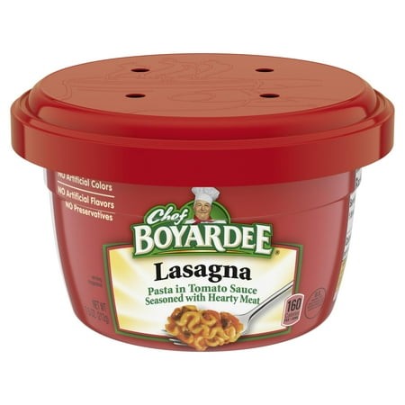 Chef Boyardee Lasagna  Microwave Food  7.5 KKS1 OZ Microwaveable Bowl (12 Bowls)