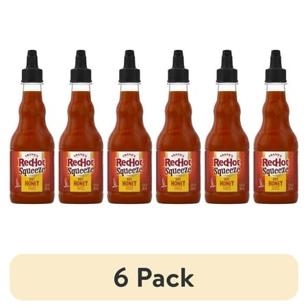 (6 Pack) Frank S RedHot Hot Honey Squeeze Hot Sauce  12.0 Fl Oz