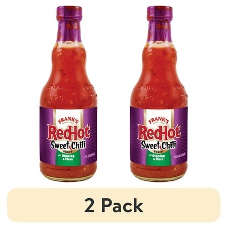 (2 Pack) Frank S RedHot Sweet Chili Hot Sauce  12.0 Fl Oz Bottle