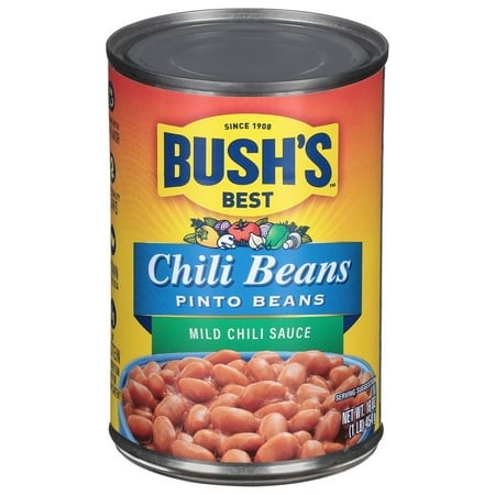 Bush MILD PINTO CHILI BEANS 16 Oz  Pack of 1