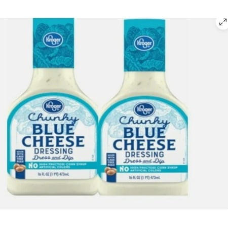 Chunky Blue Cheese Salad Dressing  2 Bottles  16 Oz