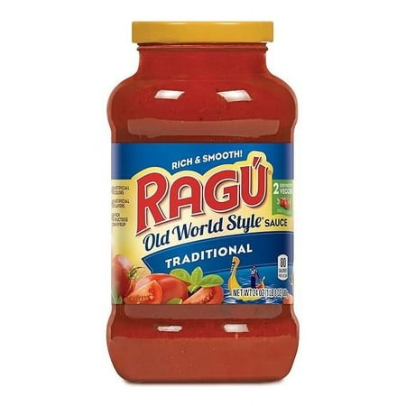 2-Pack Ragu Old World Style Traditional Sauce  Made with Olive Oil  Perfect for Italian Style Meals at Home  24 OZ