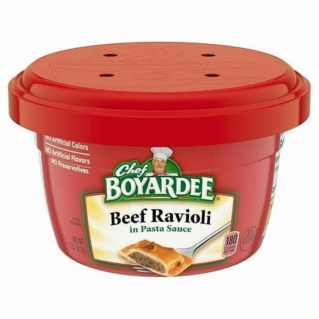 2 Pack Chef Boyardee Beef in Tomato & Meat Sauce Ravioli  7.5 Oz