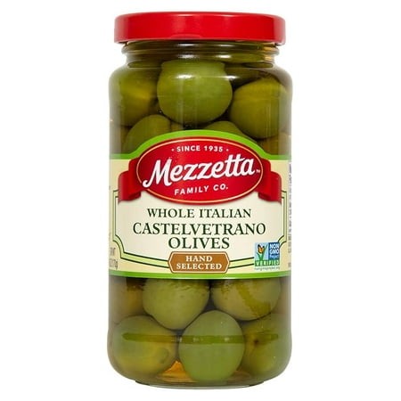 1x Mezzetta Whole Castelvetrano Italian Green Olives  10 Oz