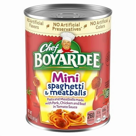 2 Pack Chef Boyardee Mini Spaghetti and Meatballs  14.5 Oz