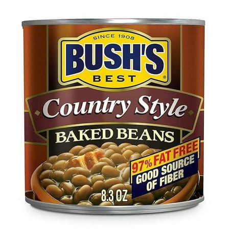 2 Pack BUSH S BEST Country Style Baked Beans  Low Fat  Gluten Free  8.3 Oz