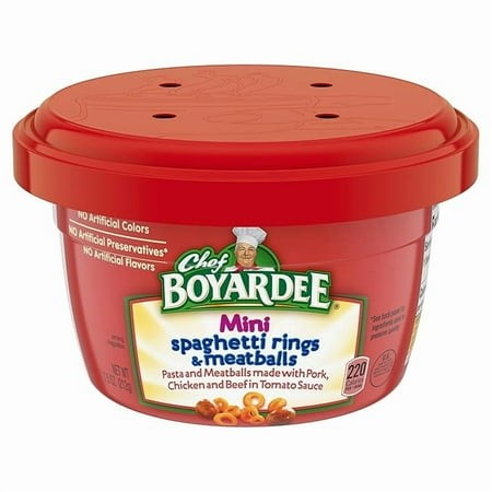 2 Pack Chef Boyardee Mini-Bites Spaghetti Rings & Meatballs  7.5 Oz
