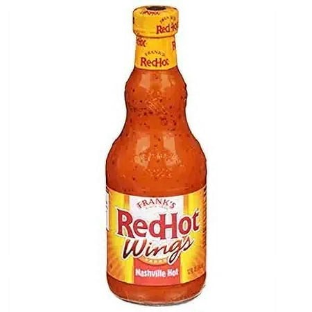 1x Frank S RedHot Nashville Hot Wings Sauce  12 Fl Oz