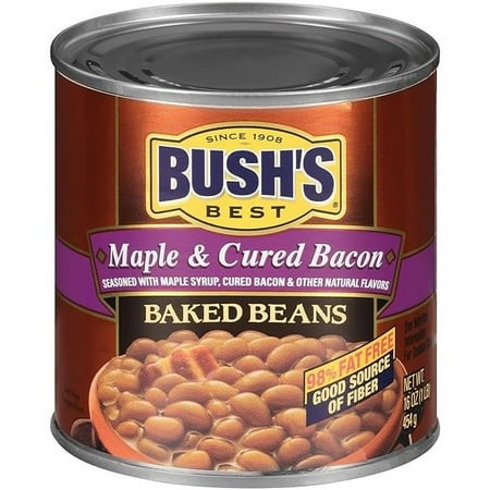 2-Pack Bush S Best Maple Cured Bacon Baked Beans  1 Lb