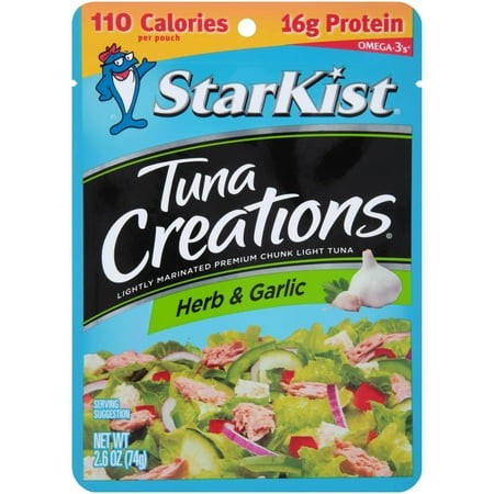 (24 Pack) StarKist Tuna Creations  Herb and Garlic  2.6 Oz Pouch