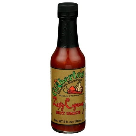 Gilbertos Hot Zesty Cayenne Sauce 5 Fl Oz (Pack of 12)