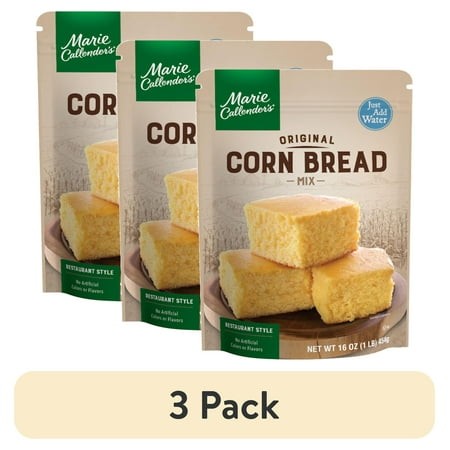 (3 Pack) Marie Callender S Low Fat Original Corn Bread Mix