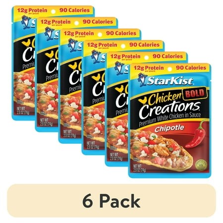 (6 Pack) StarKist Chicken Creations  Chipotle  2.6 Oz Pouch