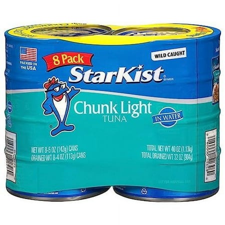 StarKist Chunk Light Tuna in Water  5 Oz Can  Pack of 8
