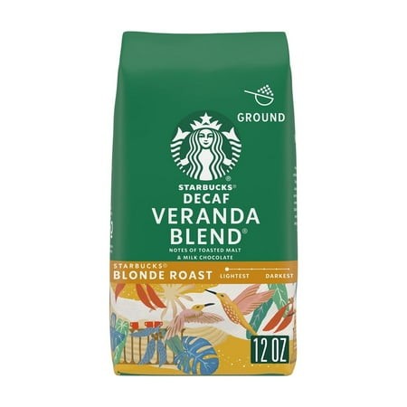 Starbucks® Decaf Veranda® Blend – Ground Coffee 12 Oz (Pack of 4)