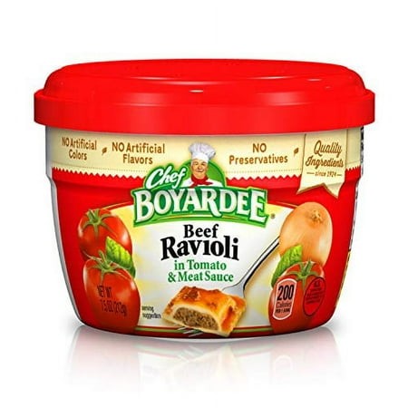 Chef Boyardee Beef in Tomato & Meat Sauce Ravioli  7.5 Oz. (Pack of 12)