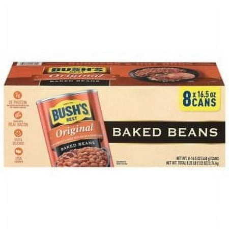 Bush S Original Baked Beans  16.5 Oz  8 Count.pack of 2