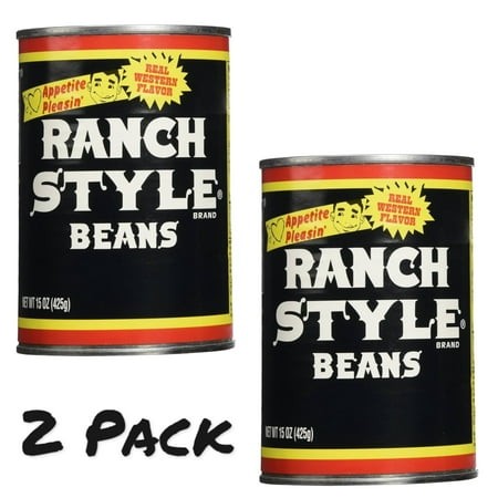 ( 2 Pack ) Ranch Style Canned Pinto Beans  Real Western Flavor  15 Oz
