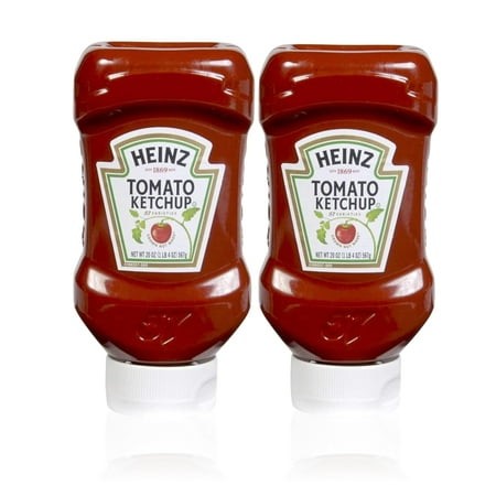 Heinz Squeeze Bottles Ketchup  20 Oz Squeeze Bottle  Pack of Two. Total 40 Ounces