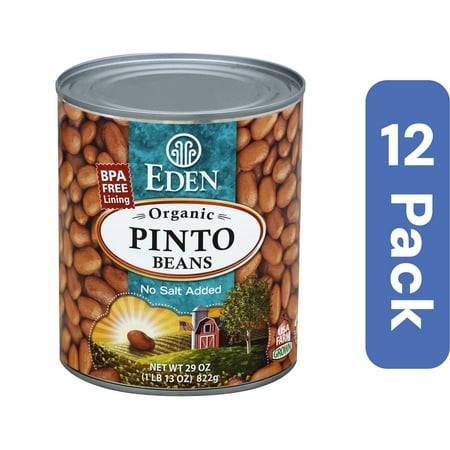 Eden Foods Bean Can Pinto Organic 29 Oz (Pack of 12)