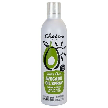 Chosen Foods Avocado Oil Spray 100% - 13.5 Oz (Pack of 6) - Healthy Cooking Spray