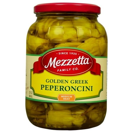 Mezzetta Golden Greek Imported Pepperoncini 32 Oz (Pack of 6)