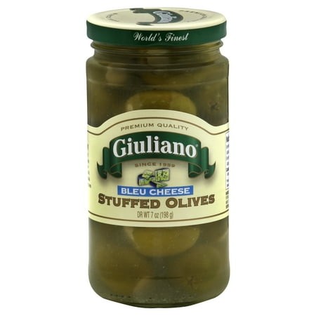 Giuliano Blue Cheese Stuffed Olives 6.5 Oz (Pack of 6)