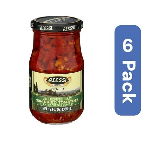 Alessi Sun-Dried Julienne Tomatoes 12 Fl Oz (Pack of 6)