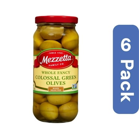Mezzetta Colossal Fancy Olives 10 Oz (Pack of 6)