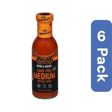 The New Primal Noble Made Buffalo Medium Sauce 12 Fl Oz (Pack of 6)
