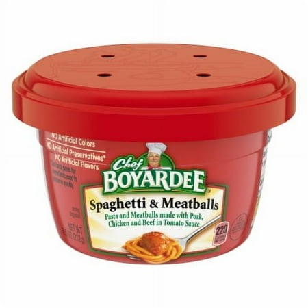 2X-Chef Boyardee Spaghetti & Meat Balls Microwavable Cup - 7.5 Oz