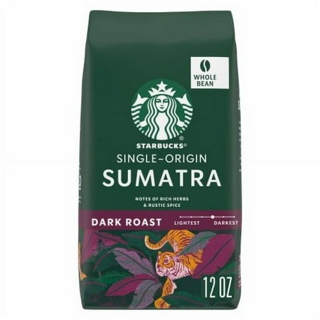 2X-Starbucks Sumatra Dark Roast Whole Bean Coffee - 12 Oz
