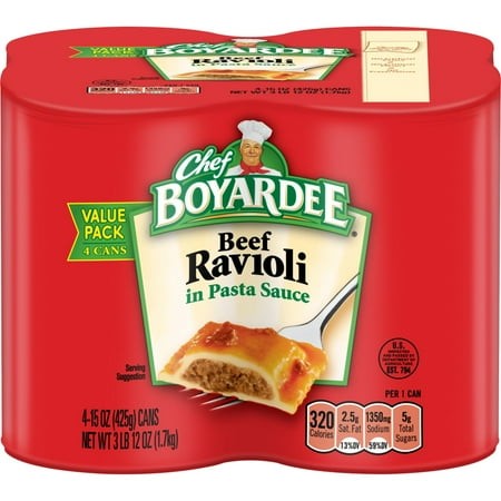 Chef Boyardee Beef Ravioli - 15 Oz - 4 Ct