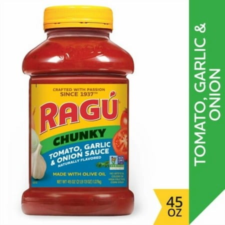 2X-Ragu Chunky Tomato Garlic and Onion Pasta Sauce - 45 Oz