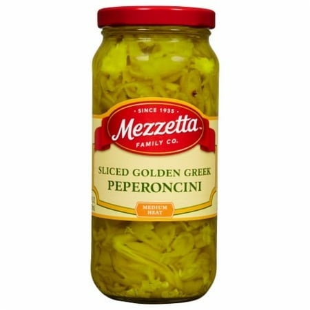 2X-Mezzetta Sliced Golden Medium Heat Greek Peperoncini - 16 Fl Oz