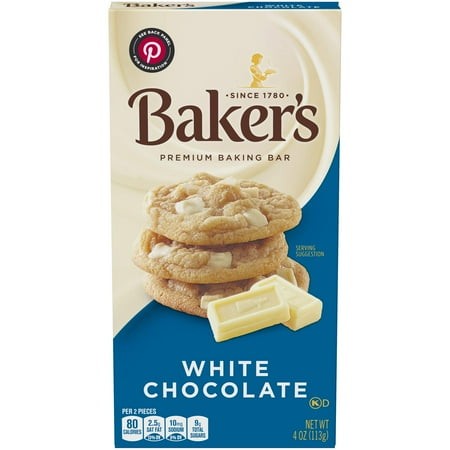 2X - Baker S  Premium White Chocolate Baking Bar (4 Oz Box)