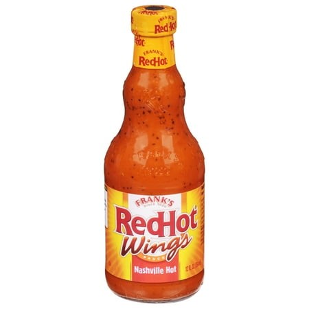 2X - Frank S Redhot Nashville Hot Wings Sauce  12 Fl Oz