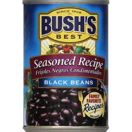 2X - Bush S Best Seasoned Black Beans  15 Oz
