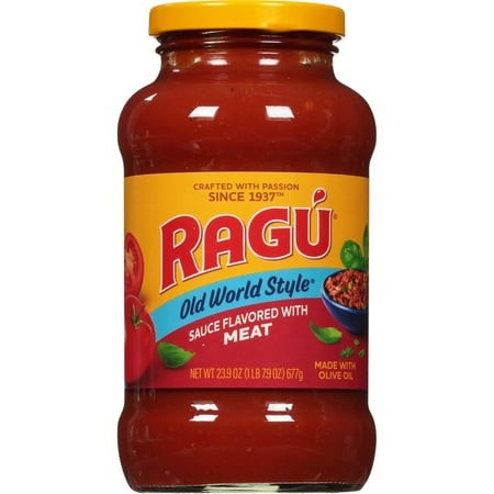 2X - Ragu Old World Style Sauce Flavored with Meat  Made with Olive Oil  Perfect for Italian Style Meals at Home  24 Oz