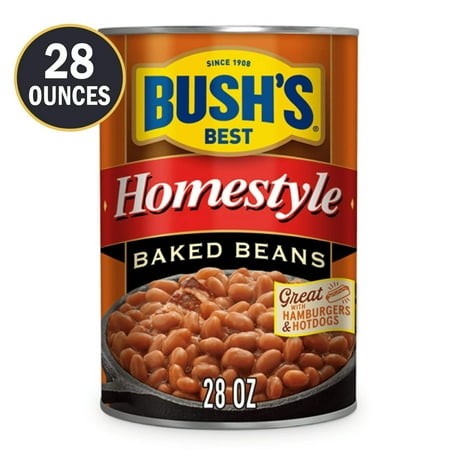 (12 Pack) Bush S Homestyle Baked Beans  Canned Beans  28 Oz Can