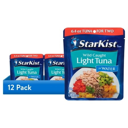 (12 Pack) StarKist Chunk Light Tuna in Water  6.4 Oz. Pouch