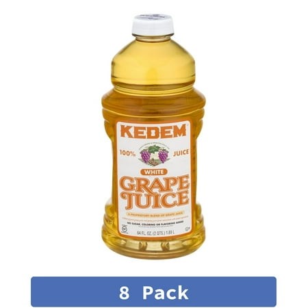 Kedem White Grape Juice 64 Fl Oz (Pack of 8)