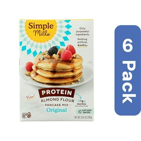 Simple Mills Almond Flour Protein Pancake Mix 10.4 Oz (Pack of 6)