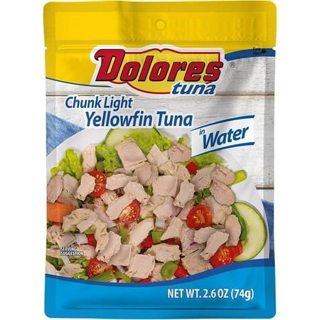 (Pack of 24)  Dolores Chunk Light Yellowfin Tuna in Water  2.6 Oz