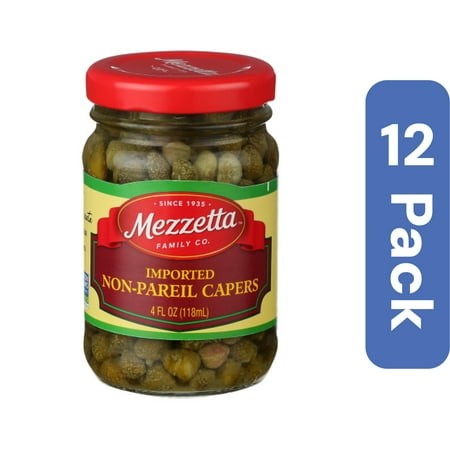 Mezzetta Non-Pareil Capers 4 Oz (Pack of 12)