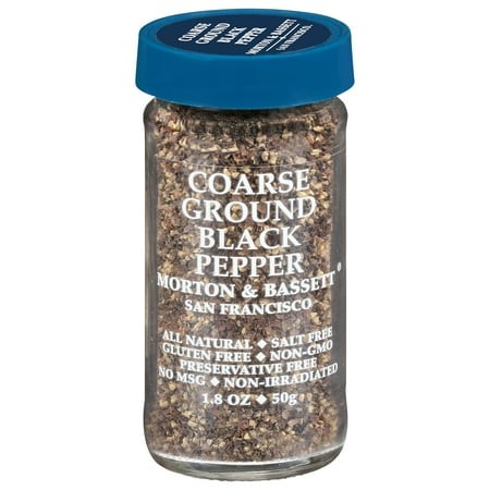 Morton & Bassett Black Pepper Ground Coarse 2.1 Oz (Pack of 3)