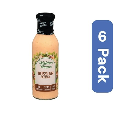 Walden Farms Dressing Cafe Russian 12 Fl Oz (Pack of 6)